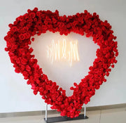 Heart Shaped Premium Rose Flower Arch Backdrop