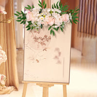 Artificial Wedding Arch Flowers Wedding Flower Garlands Silk Rose Flower Swag Floral For Wedding Arch Table Door Wall Decoration