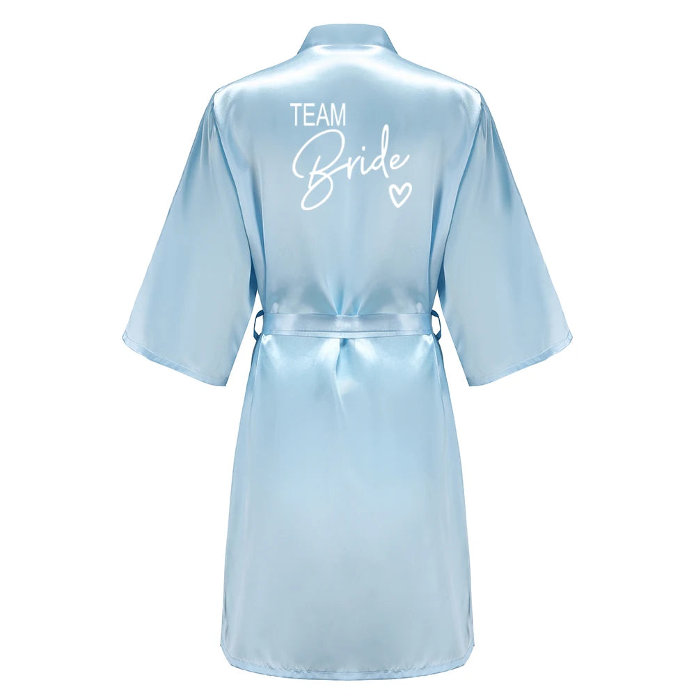 Kimono Satin Robes for the Wedding Party