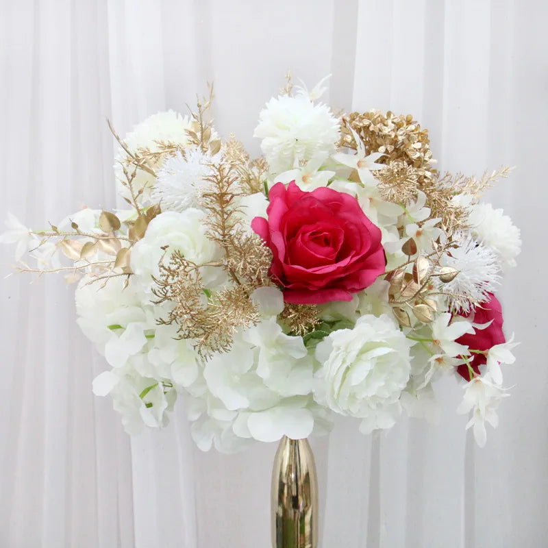 Boho Rose & Hydrangea Wedding Floral Arrangement – 4 Colors