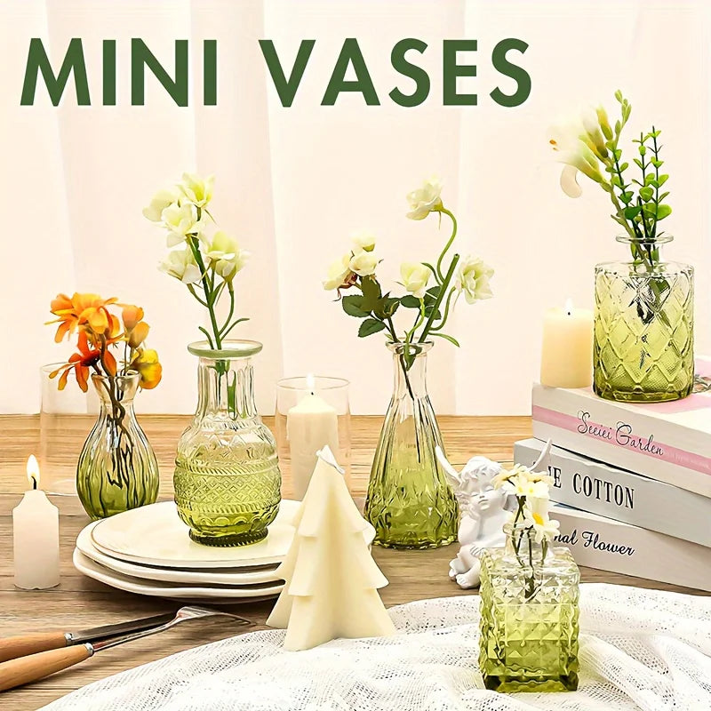 Modern Mini Glass Vase Home Table Decoration